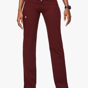 Figs Women's Straight Leg Pants - Burgundy